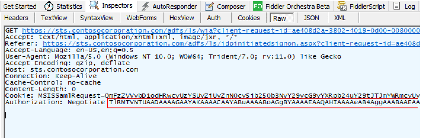 Client's AUTHENTICATEMESSAGE